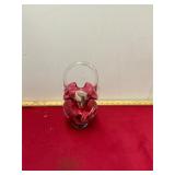 Hand Painted Fenton Art Glass Basket