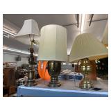 3 Brass Tone Lamp