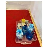 Vintage Art Glass and Toothpick Holders