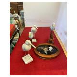 Birds and Wall Plaques