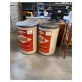 Dow Saran Vintage Chemical Drums