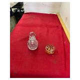 Perfume Bottle and Flower Frog