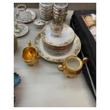 Nippon Cake set and Gold Accent Lot