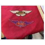2 Vintage Triumph Motorcycle Patches