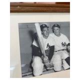 8x10 Mickey Mantle Yankees Black and White Picture