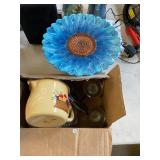 Flower Pedestal Plate and Decor