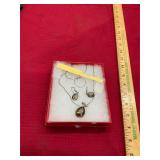Sterling Necklace and Earrings Set