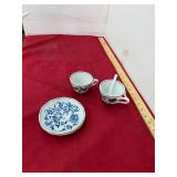Danube Blue Onion Cup and Saucers