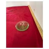 Green Depression Glass Uranium Bowl