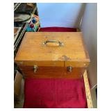 2 Wooden Handmade Tool Boxes