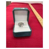 Turquoise Feather Ring