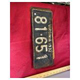1920s and 30s License Plates