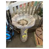 Sunflower Bird Bath