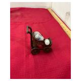 Cast Iron Thimble Holder Baby Wagon