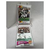 1973 and 1975 OJ Simpson Football Cards