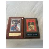 2 Michael Jordan Card Plaques