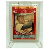 HANK AARON 1959 Topps #561 Sporting News All Star