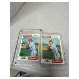 2 1974 Mike Schmidt 283 Cards