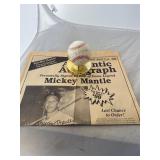 Mickey Mantle Autographed Baseball