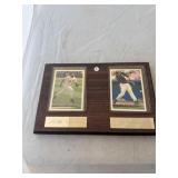 Bo Jackson and Frank Thomas Card Plaque