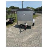 5x8LECG Silver 3K Barn Door Enclosed Trailer
