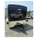 7x14CGR Black 7K Ramp Door Enclosed Cargo Trailer