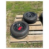 (4) 480/12 5 Lug Tire and Wheels