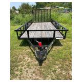 6x16GW1BRK 7K Dual Axle Utility Trailer