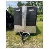 6x12CGRECBN Black 3K Enclosed Trailer