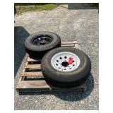(2) 235x16 8 Lug Tire And Wheels
