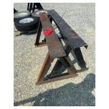 Pair of Heavy Duty Steel 24"x48" Saw Horses
