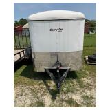 5x10CGR 3K White Enclosed Trailer with Ramp