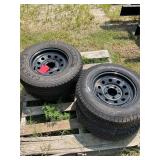 (4) 175x12 Tires and Wheels