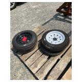 (4) 480x12 5 Lug Tire and Wheels