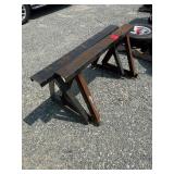 Pair of 24"x48" Heavy Duty Steel Saw Horses