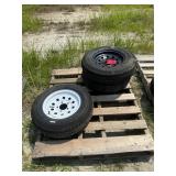 (3) 175/13 5 Lug Tire and Wheels