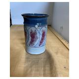 Signed Pottery Vase