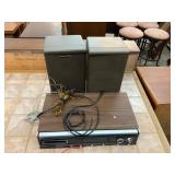Vintage Coronado 8 Track Player and Speakers