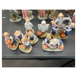 Collection of Homco Denim Days Fall Collectibles