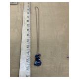 Geode Gemstone Pendant Necklace