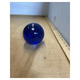 Cobalt Blue Art Glass Paper Weight
