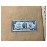 1963 $2 Red Seal Note
