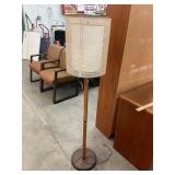 Teak MCM Double Shade Lamp