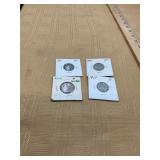1900, 08, 11, & 12 V Nickels