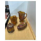 Marigold Carnival Glass Lot