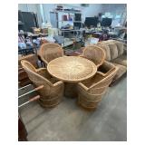 4 Wicker Chairs and Table