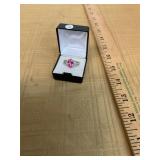 Sterling Pink CZ Ring
