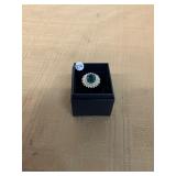 Sterling Lab Emerald Ring