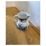 Royal Worchester Blue and White Pitcher