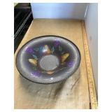 Painted Metal Fruit Bowl